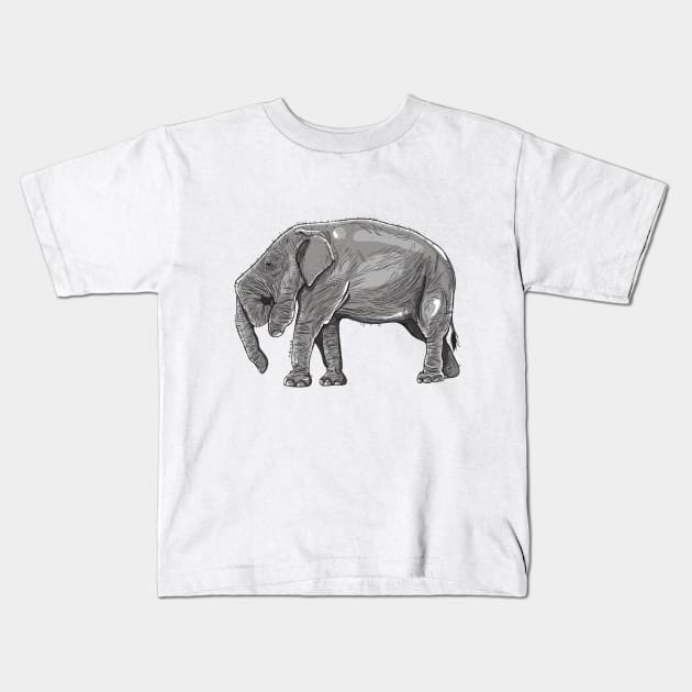 Elephant Kids T-Shirt by Arash Shayesteh